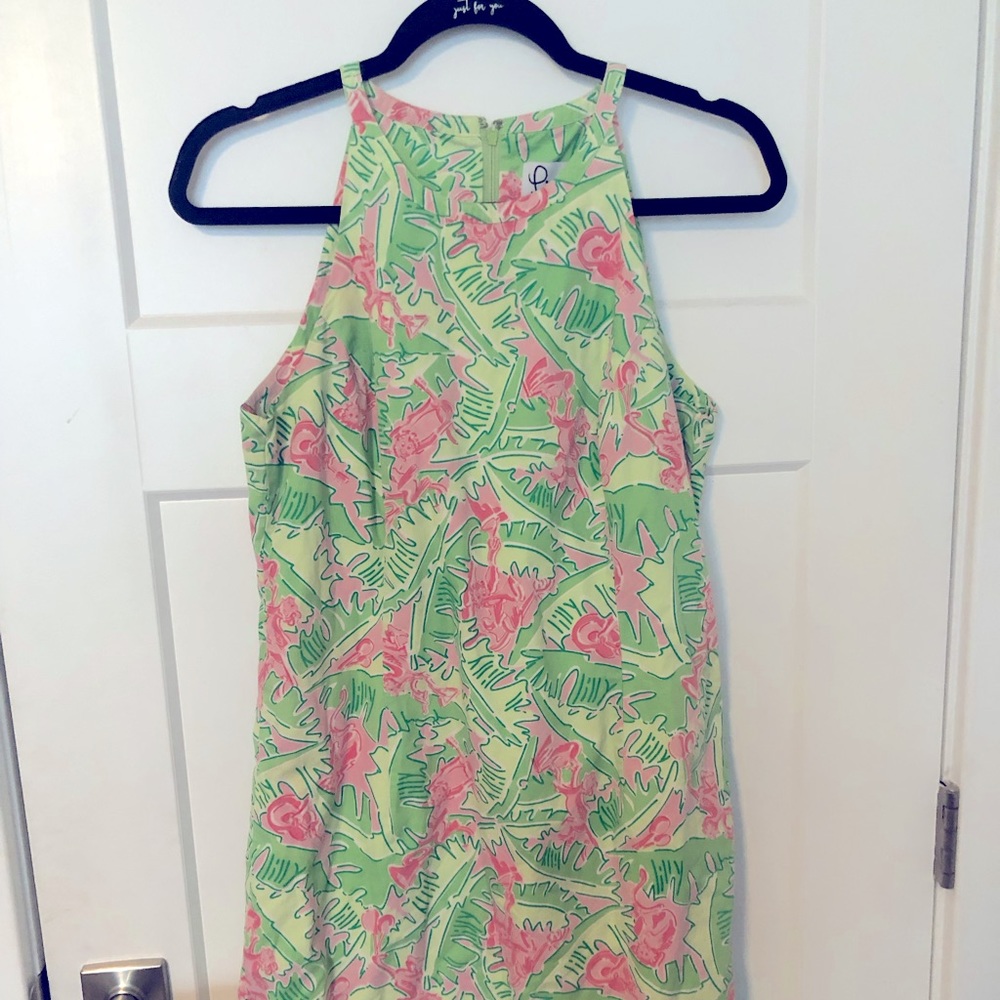 VINTAGE EUC LILLY PULITZER MUSICAL MONKEYS WOMENS SHIFT DRESS